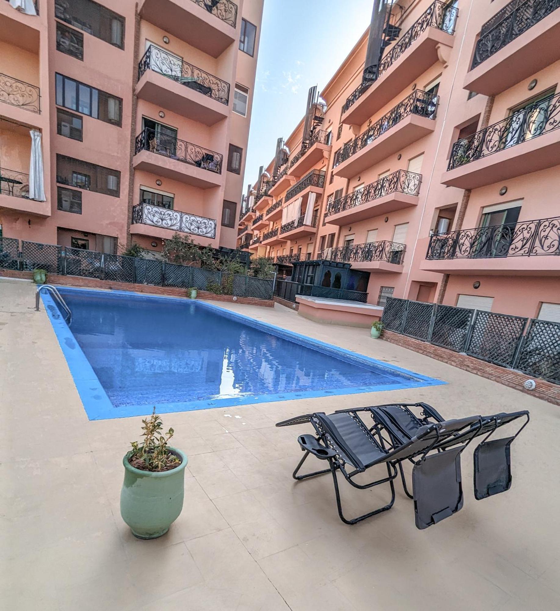 Apartement Panoramic View Majorelle Garden With Pool 마라케시 외부 사진